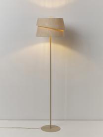 Stojacia lampa s asymetrickým tienidlom Nyla, Béžová, V 160 cm