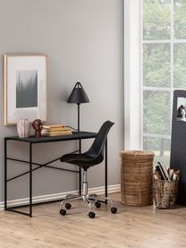 Úzky pracovný stôl Seaford, Čierna, Š 100 x H 45 cm