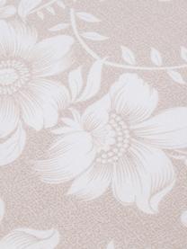 Parure copripiumino in cotone ranforce Grace, Tessuto: Renforcé, Beige, bianco, 250 x 200 cm + 2 federe 50 x 80 cm
