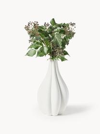 Grand vase décoratif en porcelaine Melody, Porcelaine, Blanc, Ø 23 x haut. 40 cm