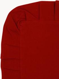 Tischsets Chambray mit Rüschen, 2 Stück, 100 % Baumwolle, Rot, B 30 x L 45 cm