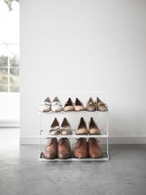 Étagère à chaussures en métal Tower, Acier, revêtement par poudre, Blanc, larg. 50 x prof. 46 cm