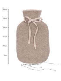 Cashmere-Wärmflasche Florentina, Bezug: 70% Kaschmir, 30% Wolle, Nougat, Hellbeige, B 19 x L 30 cm