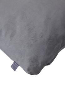 Komplet poszewek na poduszkę z aksamitu Simone, 3 elem., 100% aksamit poliestrowy, Szary, ciemny szary, złamana biel, S 50 x D 50 cm