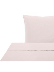 Drap plat en percale de coton Elsie, Rose, larg. 240 x long. 300 cm