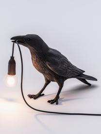 Dizajnová stolová lampa Bird, Čierna, Š 33 x V 12 cm