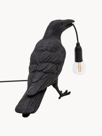 Design tafellamp Bird, Lamp: kunsthars, Zwart, B 33 x H 12 cm