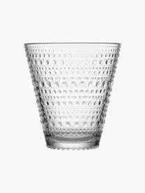 Waterglazen Kastehelmi, 2 stuks, Glas, Transparant, Ø 9 x H 10 cm, 300 ml