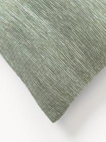 Housse de coussin 45x45 texturée Aline, 100 % polyester, Vert clair, larg. 45 x long. 45 cm