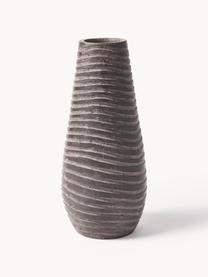 Deko-Vase Garonne, Zement, Dunkelbraun, Ø 14 x H 34 cm