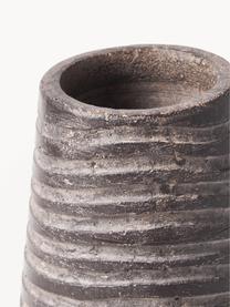 Deko-Vase Garonne, Zement, Dunkelbraun, Ø 14 x H 34 cm