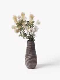 Vase décoratif Garonne, Ciment, Brun foncé, Ø 14 x haut. 34 cm