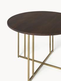 Okrúhly jedálenský stôl z mangového dreva Luca, v rôznych veľkostiach, Mangové drevo, odtiene zlatej, Ø 120 cm