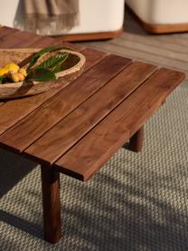 Ogrodowy stolik kawowy Matheus, Lite drewno akacjowe, metal

Ten produkt jest wykonany z drewna pochodzącego ze zrównoważonych upraw, które posiada certyfikat FSC®., Drewno akacjowe, S 110 x G 75 cm
