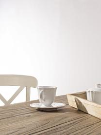 Mesa de comedor Siena, Estructura: madera de wadang, Tablero: madera de teca Acabado a , Beige, crema, An 160 x F 90 cm