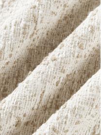 Housse de coussin 50x50 en tissu bouclé Talea, Tissu bouclé (92 % coton, 8 % polyester)

Le bouclé est une matière qui se caractérise par sa texture aux courbes irrégulières. La surface caractéristique est créée par des boucles tissées de fils différents qui confèrent au tissu une structure unique. La structure bouclée a un effet à la fois isolant et moelleux, ce qui rend le tissu particulièrement douillet, Beige clair, blanc cassé, larg. 50 x long. 50 cm