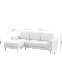 Sofa Fynn (3-osobowa), Tapicerka: 100% poliester z uczuciem, Stelaż: drewno liściaste, drewno , Nogi: drewno lakierowane Dzięki, Greige, S 233 x G 86 cm