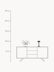 Kleine mobile LED-Tischlampe Emendo, dimmbar, Aluminium, Stahl, beschichtet, Dunkelgrün, Ø 13 x H 29 cm