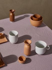 Tazza in terracotta con finitura opaca Eli 4 pz, Terracotta, Beige, grigio chiaro, Ø 8 x Alt. 8 cm