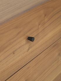 Cassettiera Sally, Struttura: metallo verniciato a polv, Marrone, nero, Larg. 100 x Lung. 80 cm