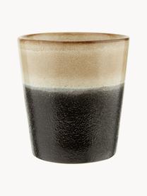 Handbemalte Keramik-Becher 70's mit reaktiver Glasur, 6er-Set, Keramik, Design 5, Ø 8 x H 8 cm, 180 ml