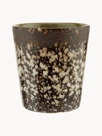 Handbemalte Keramik-Becher 70's mit reaktiver Glasur, 6er-Set, Keramik, Design 5, Ø 8 x H 8 cm, 180 ml