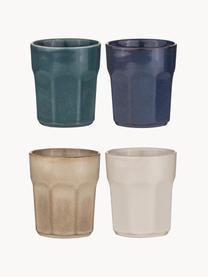 Set de vasos Elan, 4 uds., Cerámica, Multicolor, Ø 8 x Al 10 cm, 275 ml