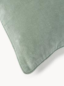 Housse de coussin en velours Dana, 100 % coton

Le matériau est certifié STANDARD 100 OEKO-TEX®, 21.HCN.84376, Hohenstein, Vert sauge, larg. 60 x long. 60 cm