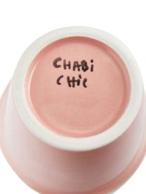 Tazza fatta a mano stile marocchino con dettagli dorati Beldi, Ceramica, Rosa, crema, oro, Ø 8 x Alt. 11 cm