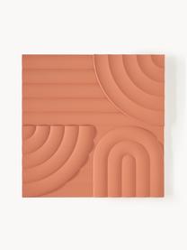 Decorazione da parete Massimo, Pannello di fibra a media densità (MDF), Terracotta, Larg. 80 x Alt. 80 cm