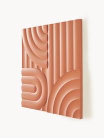 Wandobjekt Massimo, Mitteldichte Holzfaserplatte (MDF), Terrakotta, B 80 x H 80 cm