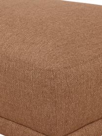 Pouf Fluente, Tissu brun clair, larg. 62 x prof. 50 cm
