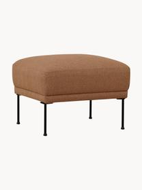 Pouf Fluente, Tissu brun clair, larg. 62 x prof. 50 cm