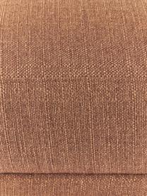 Voetenbank Fluente, Bekleding: 100% polyester Met 35.000, Frame: massief grenenhout, FSC-g, Poten: gepoedercoat metaal, Geweven stof nougat, B 62 x D 50 cm