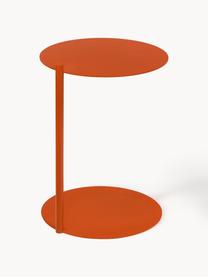 Okrúhly odkladací stolík Ande, Oceľ s práškovým náterom, Oranžová, Ø 40 x V 55 cm