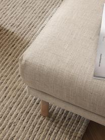 Sofa-Hocker Adrian, Bezug: 47 % Viskose, 23 % Baumwo, Gestell: Sperrholz, Webstoff Hellbeige, B 90 x T 90 cm