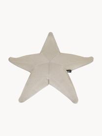 Kleine outdoor zitzak Starfish, handgemaakt, Bekleding: 70% PAN + 30% PES, waterd, Lichtbeige, B 83 x L 83 cm