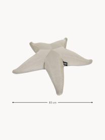 Kleine outdoor zitzak Starfish, handgemaakt, Bekleding: 70% PAN + 30% PES, waterd, Lichtbeige, B 83 x L 83 cm