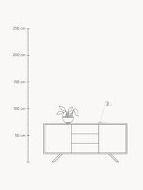 Dimmbare LED-Schreibtischlampe NJP, Lampenschirm: Aluminium, beschichtet, Weiss, Ø 16 x H 42 cm