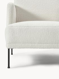 Sillón de borreguillo Fluente, Tapizado: 100% poliéster (borreguil, Estructura: madera de pino maciza, Patas: metal con pintura en polv, Tejido blanco Off White, An 74 x F 85 cm