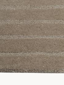 Tapis laine taupe tufté main Mason, Taupe, larg. 200 x long. 300 cm (taille L)