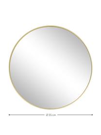 Okrúhle zrkadlo Ida, Zlatá, Ø 55 x H 3 cm