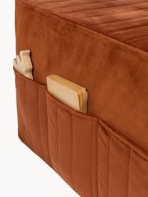 Matelas en velours Sleepover, Terracotta, larg. 60 x long. 180 cm