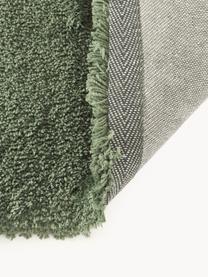Načechraný koberec s vysokým vlasem Leighton, Tmavě zelená, Š 120 cm, D 180 cm (velikost S)