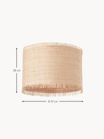 Lampada da soffitto in fibra naturale Raffy, Fibra naturale, Beige chiaro, Ø 37 x Alt. 28 cm