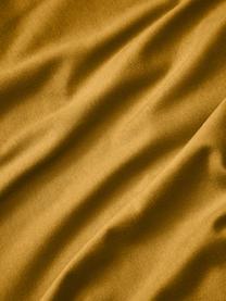 Funda nórdica de franela Biba, Amarillo mostaza, Cama 180/200 cm (260 x 240 cm)