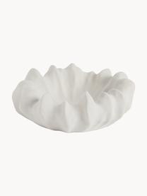 Bol decorativo de cerámica Coral, Cerámica, Blanco Off White mate, Ø 26 x Al 12 cm