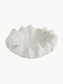 Bol decorativo de cerámica Coral, Cerámica, Blanco Off White mate, Ø 26 x Al 12 cm