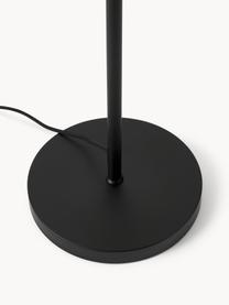 Lámpara de pie Matilda, Pantalla: metal con pintura en polv, Cable: cubierto en tela, Negro, Al 164 cm