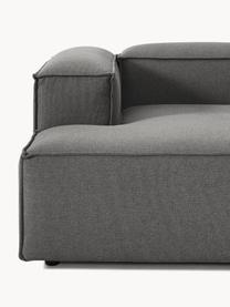 Chaise longue hoekmodule Lennon, Bekleding: 100% polyester De slijtva, Frame: massief grenenhout, multi, Poten: kunststof Dit product is , Geweven stof antraciet, B 119 x D 180 cm, hoekdeel links